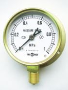 TOKO(東洋計器興業)普及形圧力計（汎用品ゴールドゲージ）